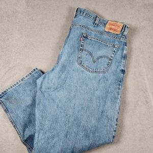 Vintage Levis 560 Tapered Jeans Mens 48x30 Comfort Fit Light Wash Baggy Denim